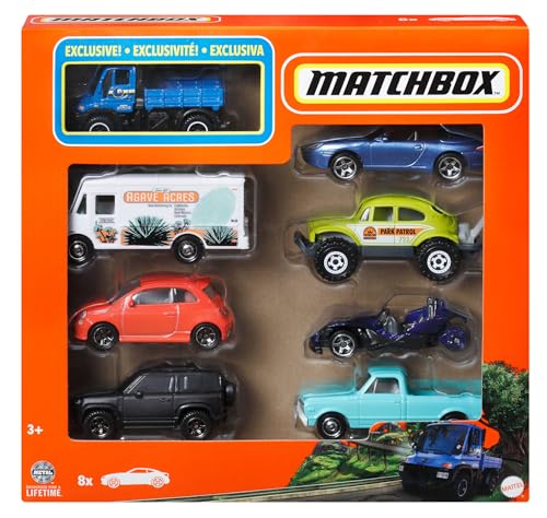 Matchbox 8-Pack with 1 Exclusive (Styles May Vary)