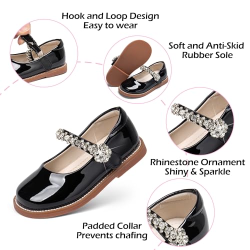 Image of PHIRAMIN Toddler Girl Mary Jane Dress Shoes-Little Girl School Uniform Shoes for Wedding Party