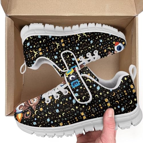 Children's Single Buckle Sneakers,Teen Spring Sports Shoes,Anti-Skid Mesh Cycling Hiking Sneakers for Boys Girls3