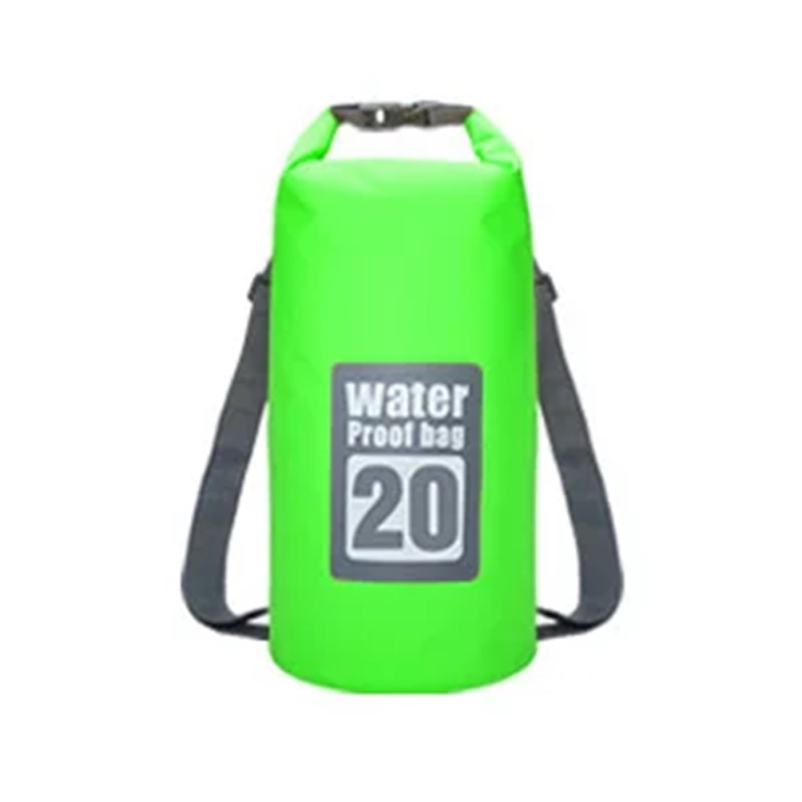 Dry Bag Borsa Impermeabile per Lo stoccaggio di Sport all'Aria Aperta in PVC per Canoa, Kayak, Rafting, Nuoto, Kit da Viaggio, Zaino Zaino Impermeabile(Green,20L)