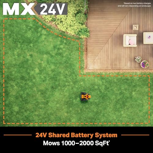 LawnMaster OcuMow™ Perimeter Wire Free Robot Lawn Mower Cuts Small Lawns 1000-2000 Square Feet with Optical Navigation, Obstacle Avoidance, Low Noise and No Go Function - Image 4