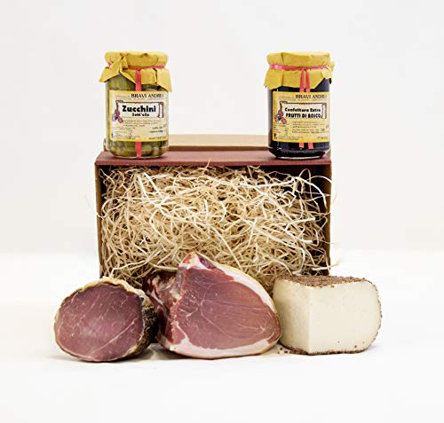 Caja de Navidad Económica 1 - Salumificio Artigianale Gombitelli - Colección de regalos de Navidad 2017 - Toscana Italia