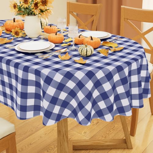 Image of misaya Oval Waterproof Vinyl Table Cloth, Flannel Backed Tablecloth