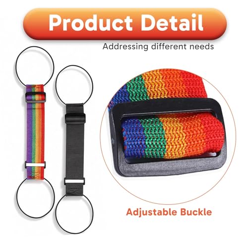 Image of 4-Piece Set Luggage Straps, Travel Essentials for Baggage Security, Durable Fastening Straps with Adjustable Buckles, Multipurpose Binding Solutions for Various Luggage Sizes