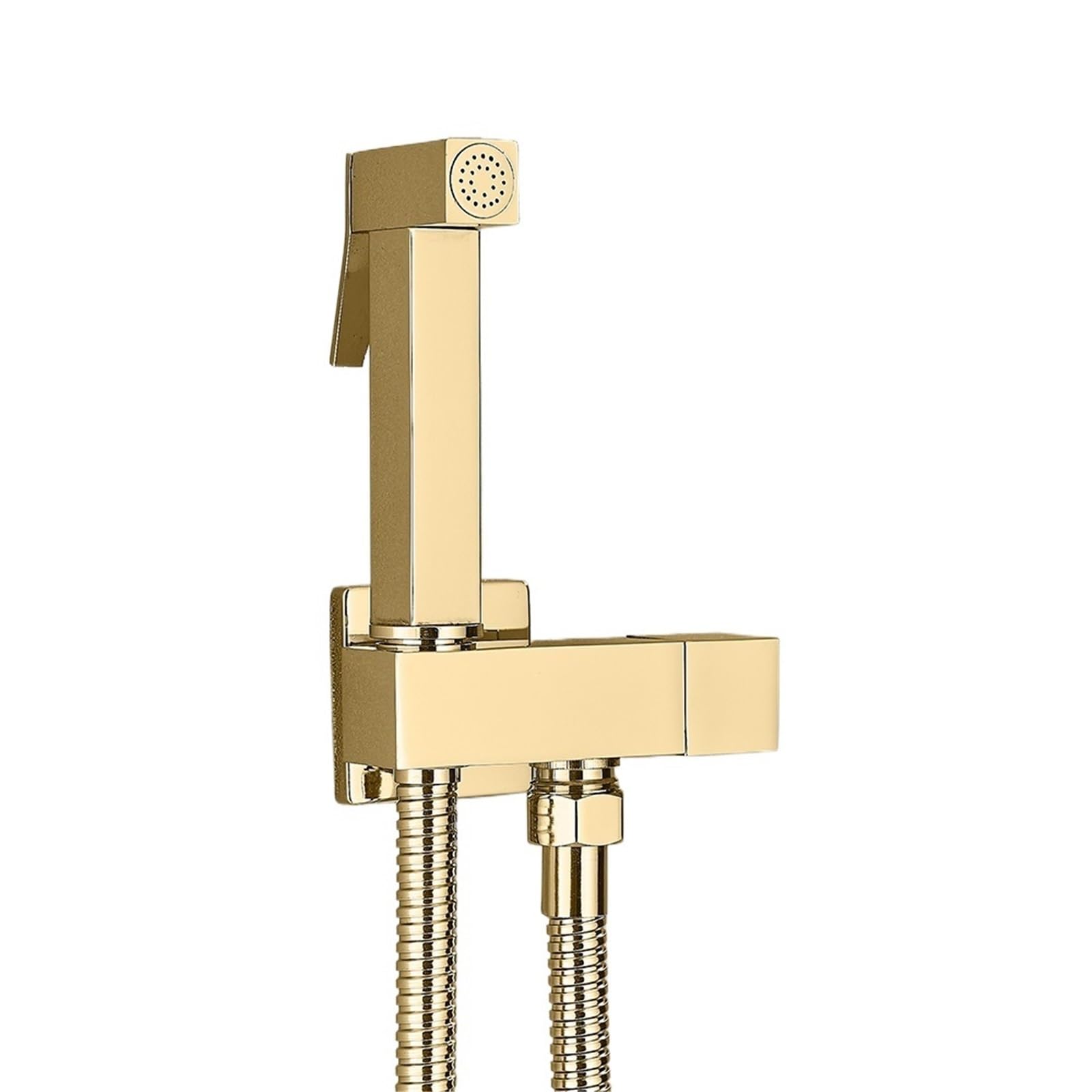 ZYCHSJXA Bathroom Bidet Faucet Brass Tap Washer Mixer Single Cold Water Shower Sprayer Head Toilet Faucets Handle Jet(Golden)