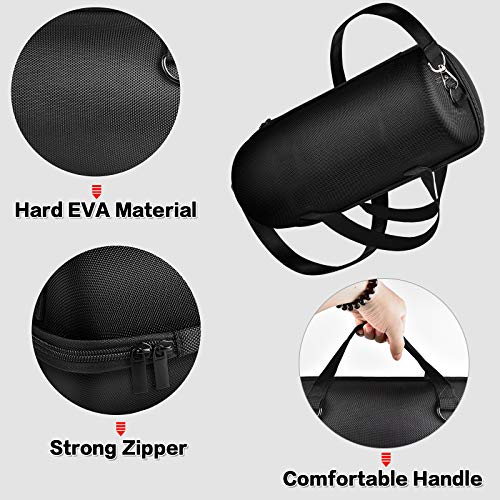 Hard Case For Jbl Xtreme 3/ Extreme 2 Portable Waterproof Wireless Bluetooth Speaker, Travel Carrying Storage Holder With Zipper Pocket Bag Fit For Charger Adapter And Accessories #TOP1