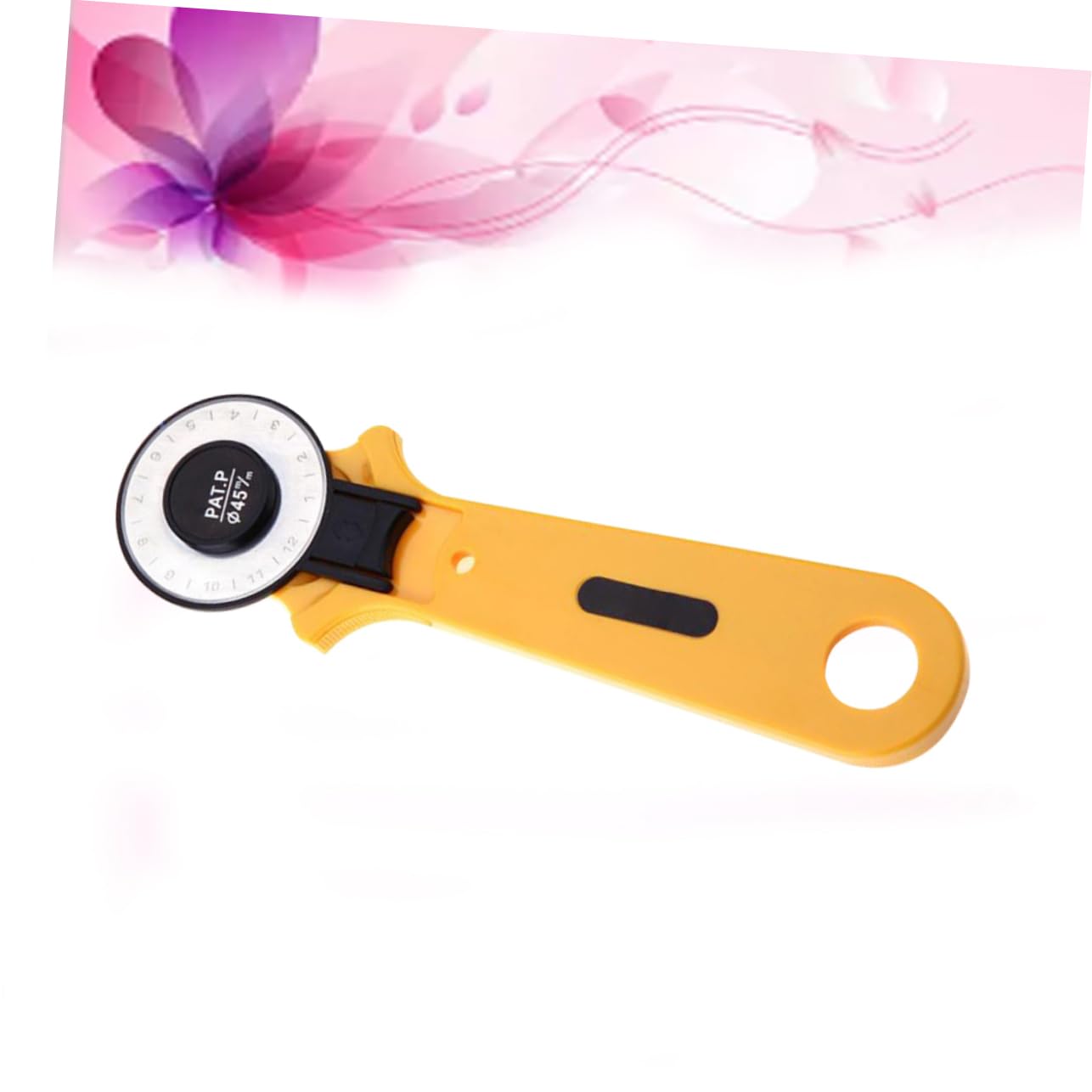 TEHAUX Cutting Round Set 28mm 45mm Fabric Leather Paper Cutting Tungsten Steel Blade Soft Grip Handle Safety Lock
