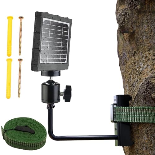Soporte para cámara salvaje – Cabeza ajustable 360 grados, soporte para cámara salvaje para corteza de árbol lisa | Para propietarios de ranchos experimentados: para fijación en troncos de árboles