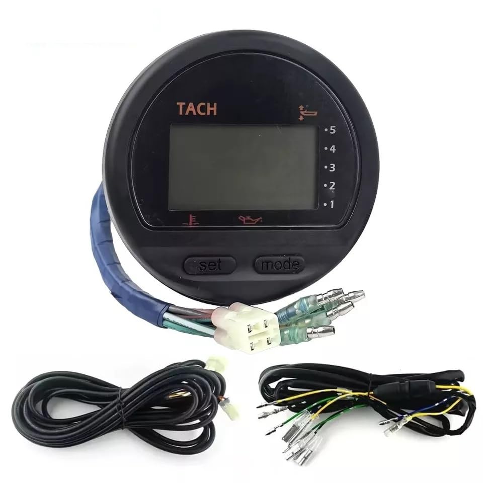6YR-762G0-22 Digital Multi-Function Tachometer Gauge with Harness for Yamaha 225HP 250HP Outboard Engine