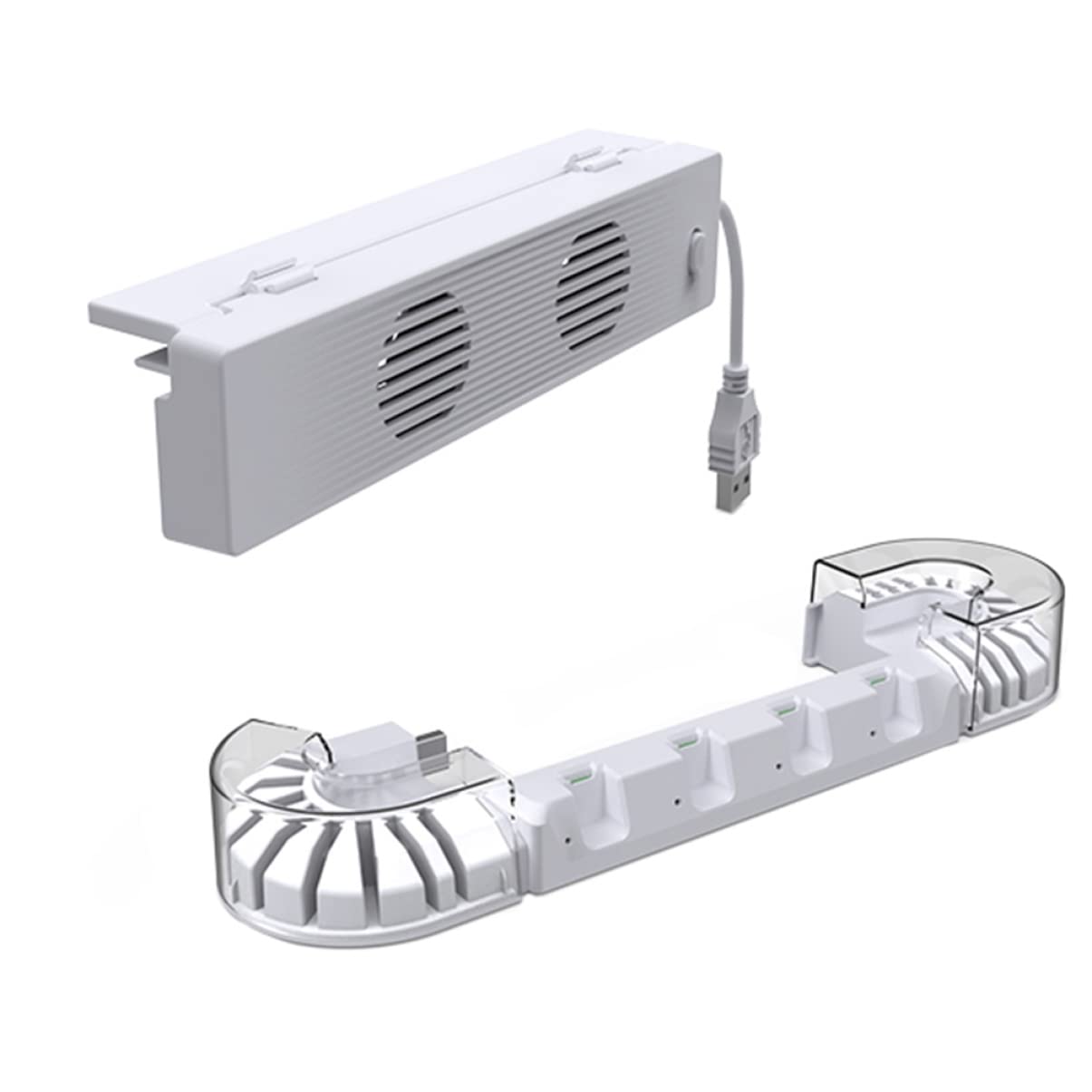 Hemobllo 1Set Base con Raffreddamento per Switch Oled Caricabatterie Controller per Schede Design Compatto e Funzionamento