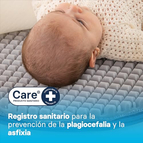 Miniatura 2 de Ecus Kids, Colchón De Capazo Care Mini 75x40 Cm, Hipoalergénico Con Tratamiento Antimicrobiano, Extra Transpirable, Firmeza Adecuada, Tejido Xtra-Cool Con Altura 5 Cm