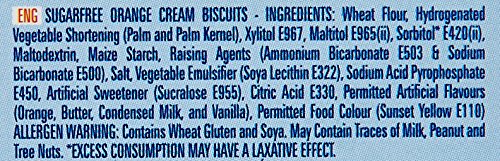 Image of Tiffany Sugar Free Orange Cream Sandwich Biscuits,162g | Healthy Snacks for Diebetic | Sweetened With Splenda (Pack of 2)