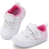 FEETCITY Baby Sneakers Boys Girls Infant First Walking Shoes Anti-Slip Sneaker Crib Shoes 9-15 Months Infant