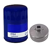 Kel'thuzad PF64/12640445 Engine Oil Filter with 918 (74mm) Oil Filter Wrench Compatible with Buick