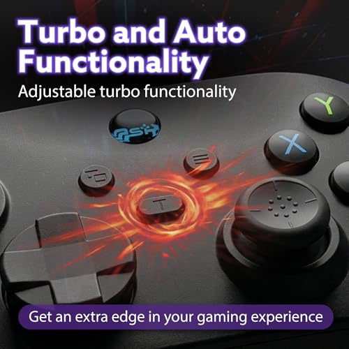 Image of Fosmon 2.4G Wireless Gaming Controller with Hall Effect Triggers For PC | Bluetooth Pro Controller with USB Dongle and Programmable Buttons for Switch 2 /1 /Lite /OLED /Windows PC /Steam Deck /Android /iOS