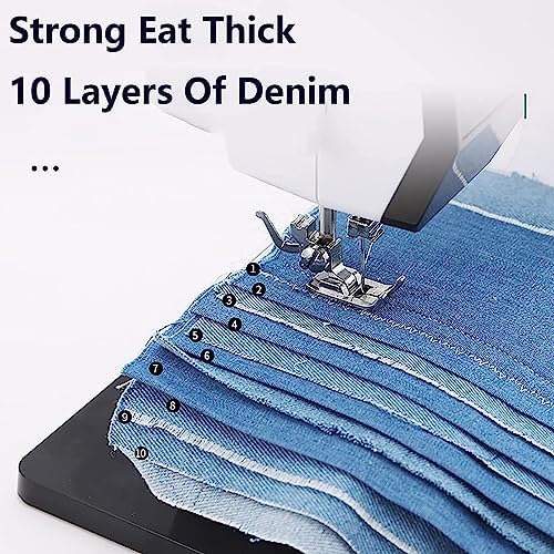 Amazon | 頑丈な工業用ミシン 38ステッチとナイトライト内蔵の多