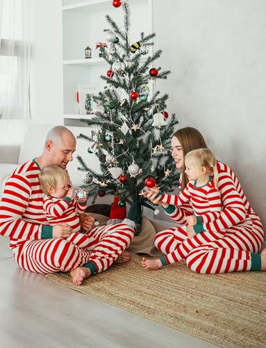 AVAUMA Matching Family Christmas Pajamas – Cotton Holiday PJs for Baby, Toddler, Kids, and Adults (Men & Women)2