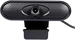 HD 1080P Web Camera Manual Focus USB Webcam Computer Camera Built-in Microphone Dr-Free Camera for PC Laptop Black