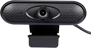 HD 1080P Web Camera Manual Focus USB Webcam Computer Camera Built-in Microphone Dr-Free Camera for PC Laptop Black