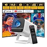 Mini Portable Vidéoprojecteur Compatible 4K, Video Projecteur Contrôle App