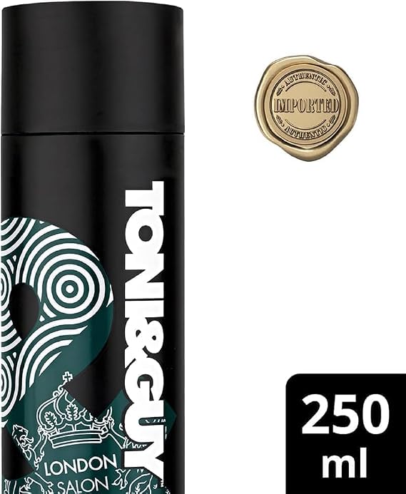 Toni & Guy Men Deep Clean Shampoo with Charcoal Extract, 250ml–Premium Deep Cleansing Formula for Everyday Freshness, Purifying and Revitalizing Hair Care Pack of 2