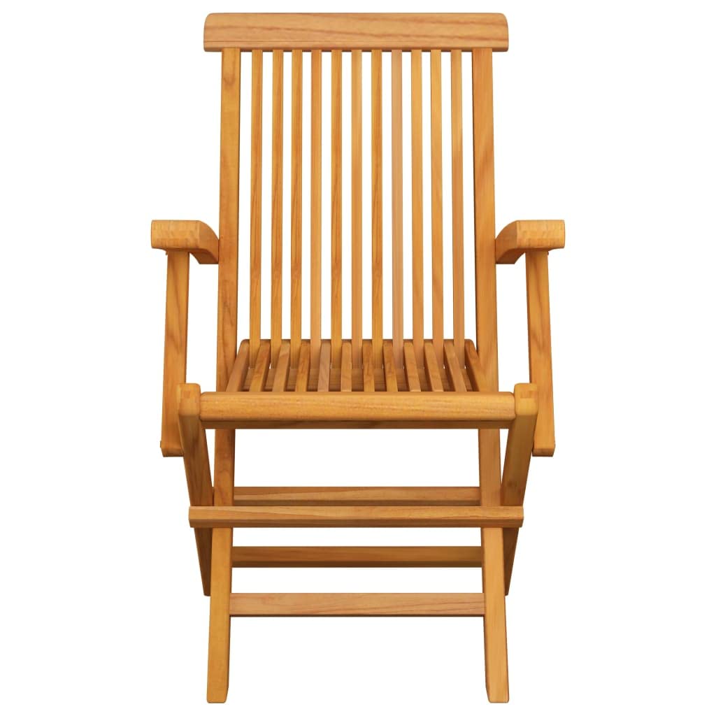 Set di mobili da esterno per esterni, 5 pezzi pieghevoli per esterni in legno di teak massiccio