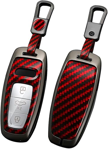 Miniatura 10 de ontto Protector de llave compatible con Audi 2018 en adelante, funda de metal para llavero A3 A6 A7 A8L E-Tron Q7 Q8 RS6 RS7 S3 S6 S7 SQ7 SQ8 Guante