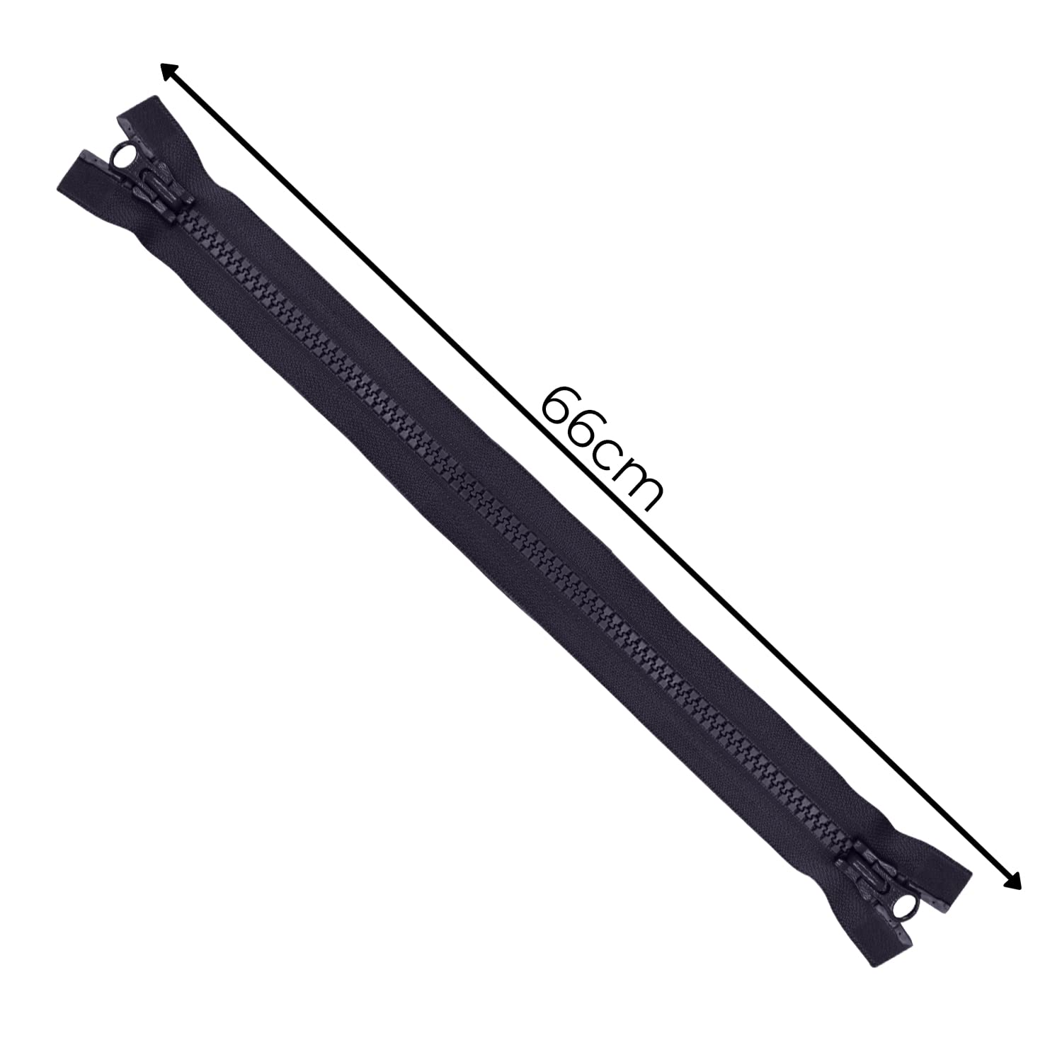 WedDecor Fermeture éclair YKK à Double Sens - Dents En Plastique Vislon Robuste Pour Couture, Manteaux, Vêtements De Sport, Vêtements De Ski Et Projets D'artisanat, 66 Cm De Long