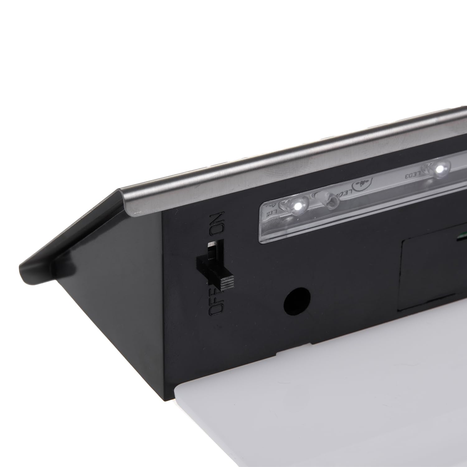 Maclean MCE423 luce solare per numero civico in plexiglass: numero civico 17x13cm con illuminazione a LED sensore crepuscolare IP44 60lm 1,5W bianco freddo 6000K applique da parete per esterno