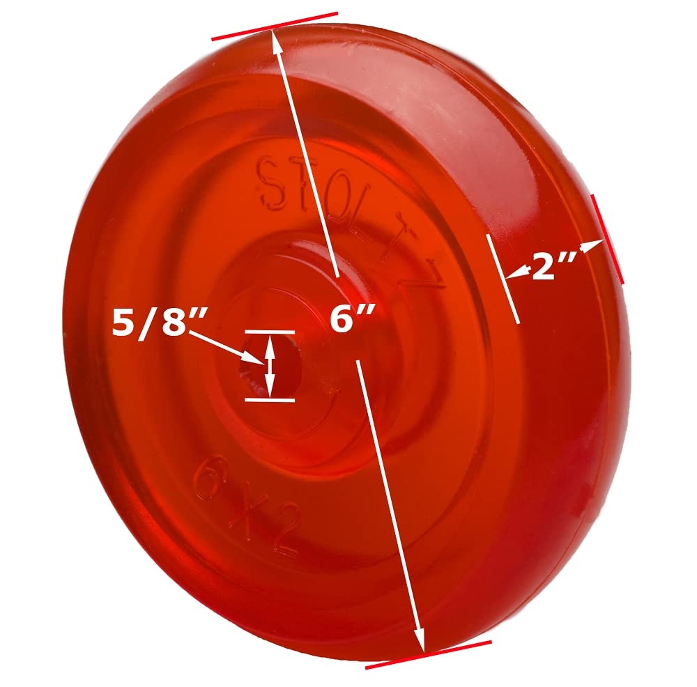 Stoltz Boat Trailer Tongue Jack Wheel Replacement 6 in x 2 in