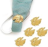 [Material de los anillos de servilleta] Diseño delicado y elegante, aporta elegancia asequible a su mesa.