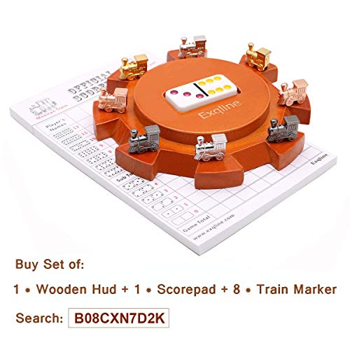 Marcadores tren para dominó Mexican Train juego x8 miniatura 3