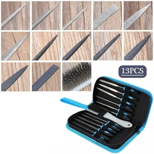 Limes à main pour modélisme et création de maquettes, pack de 13 outils de précision