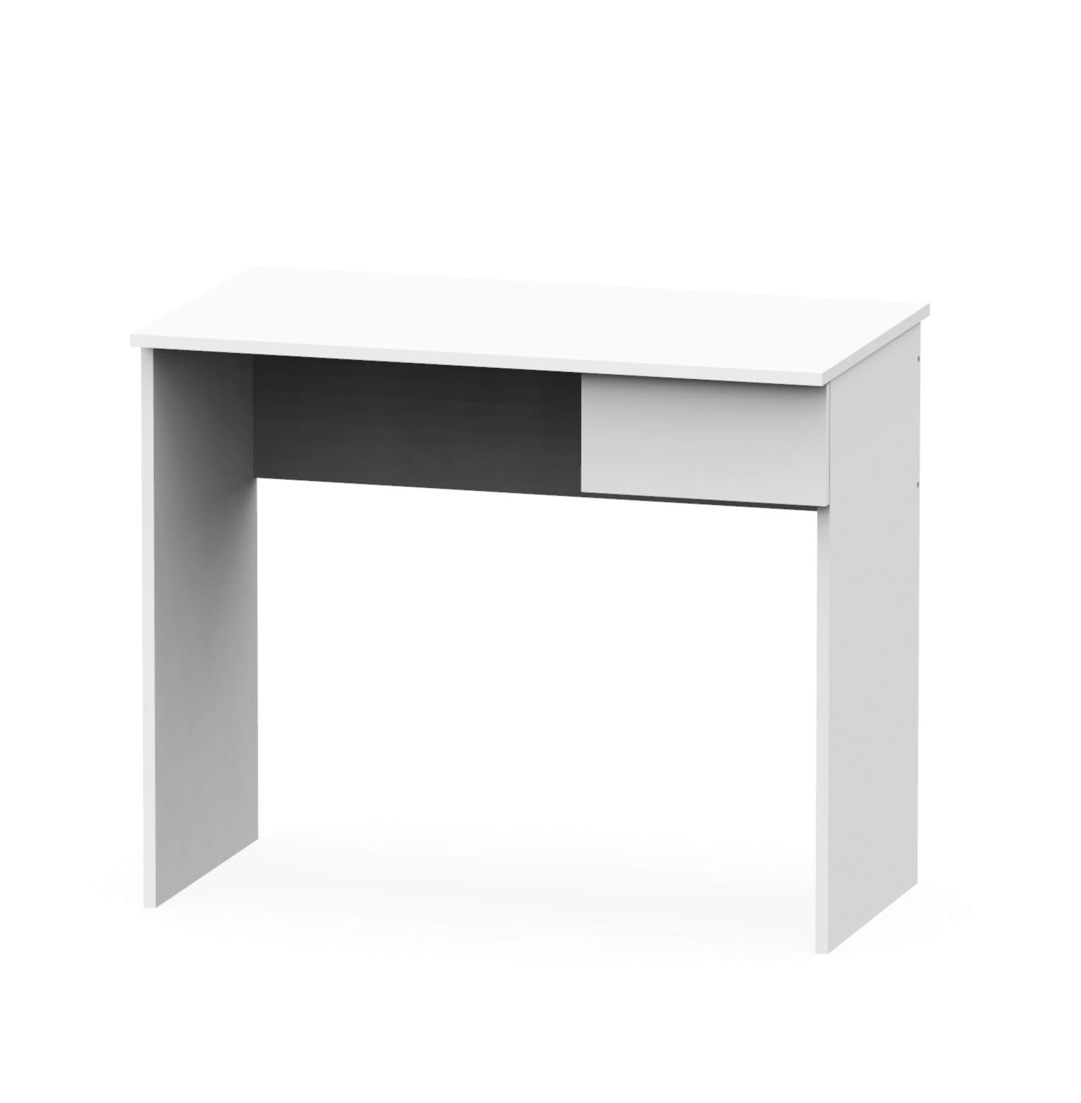 MUEBLES PITARCH Table, High Density Melamine and Particle Chipboard, White Soft, 75 x 90 x 50 cm