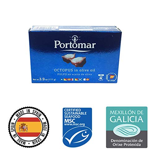 Spanish OCTOPUS IN OLIVE OIL | Perfect For Octopus With Potatoes, Salads and More | Galician Octopus Ready To Eat | Product Imported From Spain | Pulpo En Aceite De Oliva | Octopus In Olive Oil - Thumbnail 2