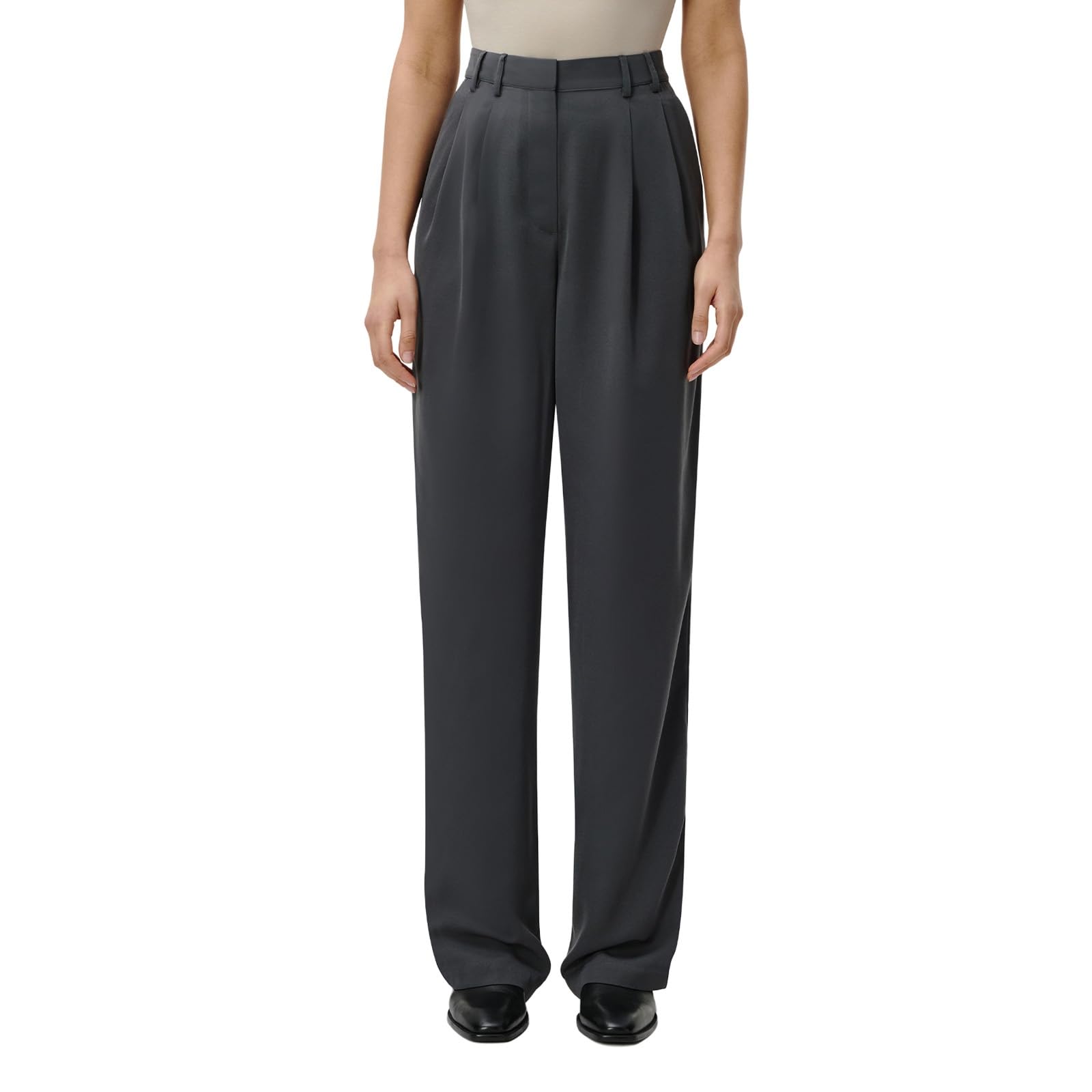 LeGer by Lena Gercke Kora Hose - Stoffhose Damen mit Bundfalten - lockere Passform - Anzughose mit Satin-Finish - Mode für Damen - Gr. 34-44