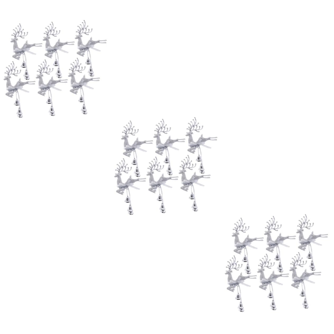 PRETYZOOM 3 Set Di Decorazioni Per Lalbero Di Natale Ornamenti in Feltro A Forma Di Renna Decorazioni Da Appendere Allalbero Di Natale Pendenti A Forma Di Renna Per Feste 6 Pezzi*3