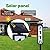FORUP Solar Lighted House Address Numbers Sign, Solar Powered House Numbers Light, LED Illuminated Outdoor Address Plaque for Home Yard Garden House
