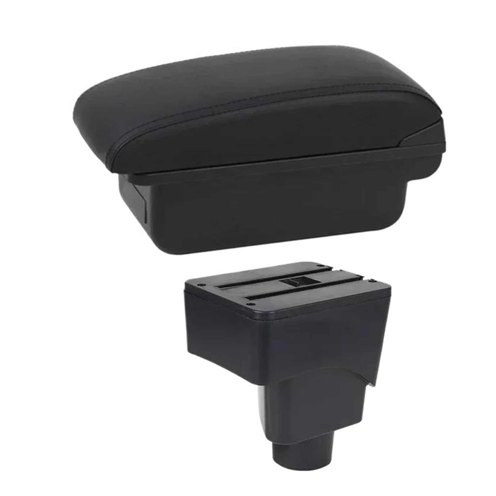 REOKIP Car Armrest Storage Box For Ford For Ecosport 2013 2014 2015 2016 2017 Car Arm Rest Box(B1 Black Line)