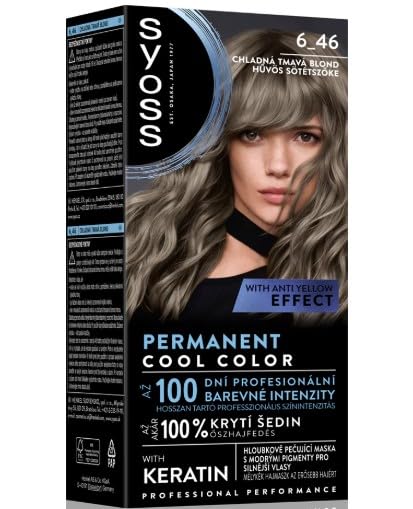 Syoss Hair Dye Cool Dark Blonde 6-46, Pack of 3, 50 ml