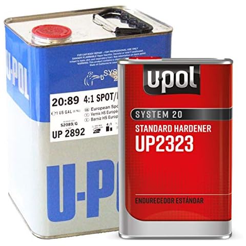 U-Pol 2892 High Solids Urethane (4.4 VOC) High Solids Spot Repair Urethane Clearcoat Kit with Standard (65 to 90ºF) Temperature Hardener Cover