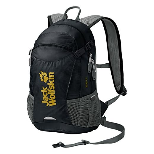 Jack Wolfskin Velocity 12 ryggsäck, svart, en storlek