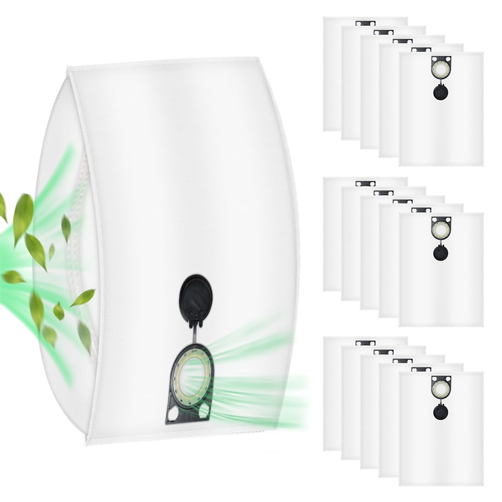 Lot De 15 Sacs D'aspirateur Pour Bosch Gas 25, 50 Vpe Sfc Compatible Avec Bosch Gas 25 L Sfc Professional En Non Tissé Sacs Filtrants Multicouche Haute Résistance À La Déchirure