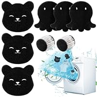 Aipeeo Tierhaarentferner Waschmaschine,8 Stücke Anti Fusselbälle Waschmaschine,Haustier-Haarklebepflaster,Wiederverwendbar Haarfänger Waschmaschine,Geeignet für Waschmaschinen und Trockner