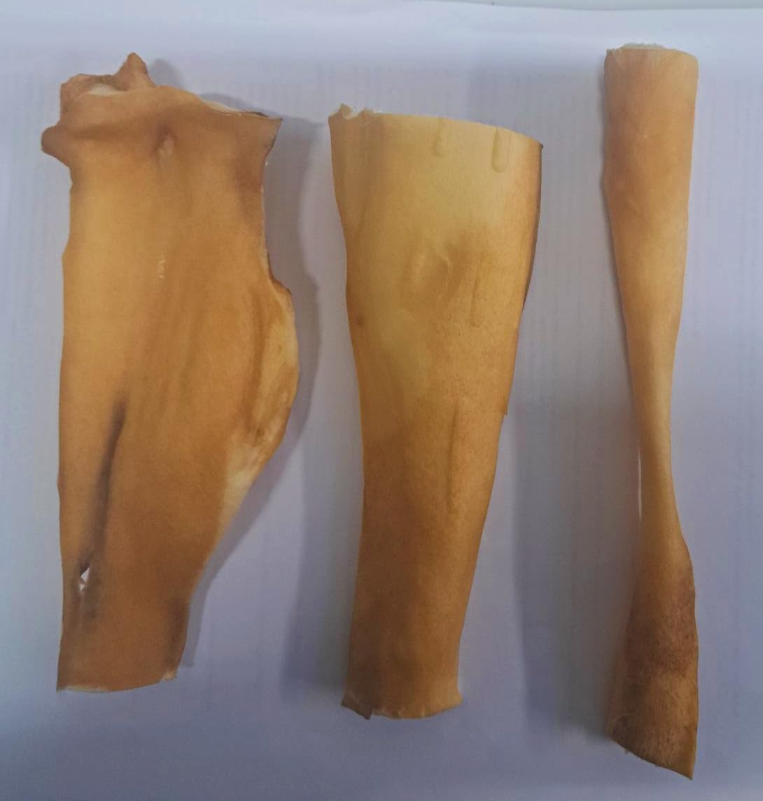 Skóra wołowa dla psa 15cm, 500g, naturalny Przysmak do żucia suszony powietrzem, Gryzak dla małych i dużych Psów, bez konserwantów i sztucznych dodatków, Polska Produkcja