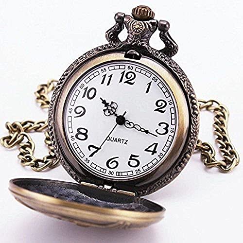 Image of AUGEN Pocket Watch Metal Keychain Paris Retro Vintage for Gifting With Key Ring Anti-Rust (Pack Of 1)
