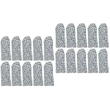 Healeved 20 Piezas dedil anticorte manga de reutilizable parada de mano mangas de los dedos de los pies guantes jardineria finger pulgar cubre de pulgar