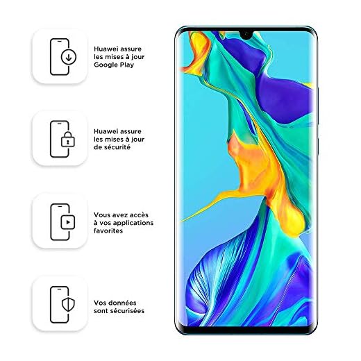 Huawei P30 Pro Smartphone débloqué 4G (6,47 pouces - 8/128 Go - Double Nano SIM - Android 9) Blanc nacré