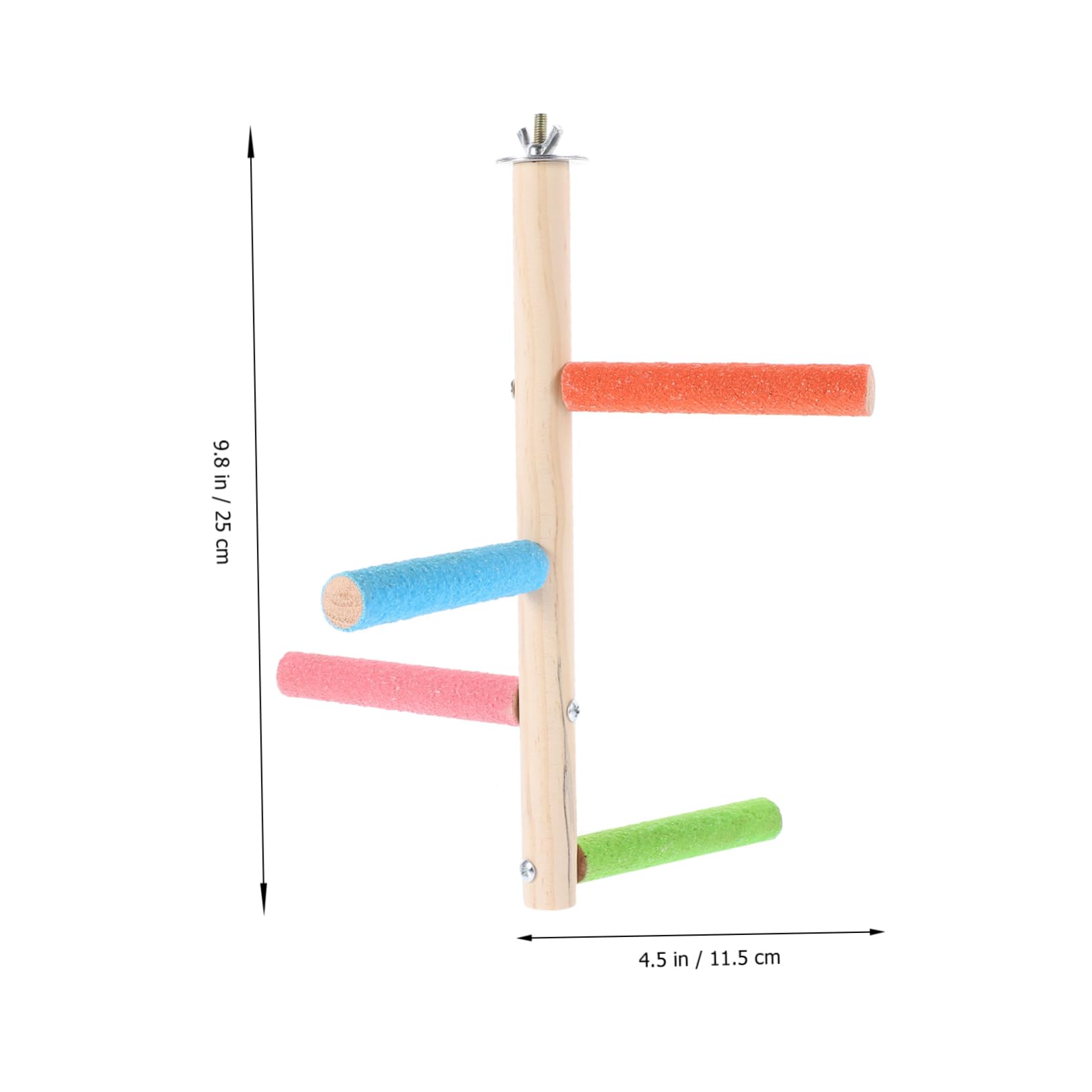 Levemolo Natural Wood Bird Perch for Parrots and Cockatiels Sturdy Standing Perch for Bird Cages Easy Installation Foot Exercise for Parakeets and Macaws