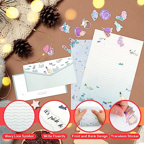 Carta per Lettere e Busta Set 72 Pezzi di Carta